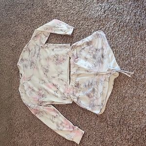 Long sleeve and short set